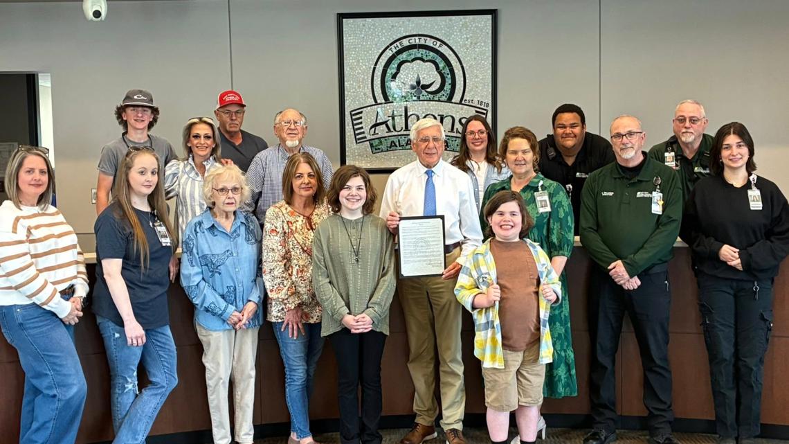 Mayor Marks declares April as Esophageal Cancer Awareness Month in Athens