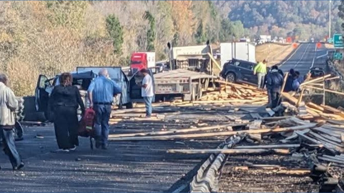 I-65 reopens after lumber truck crash in Cullman County | rocketcitynow.com