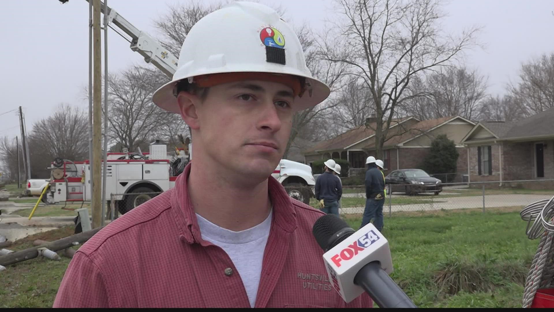 The tornado tore through the small community of Hazel Green on Saturday night.