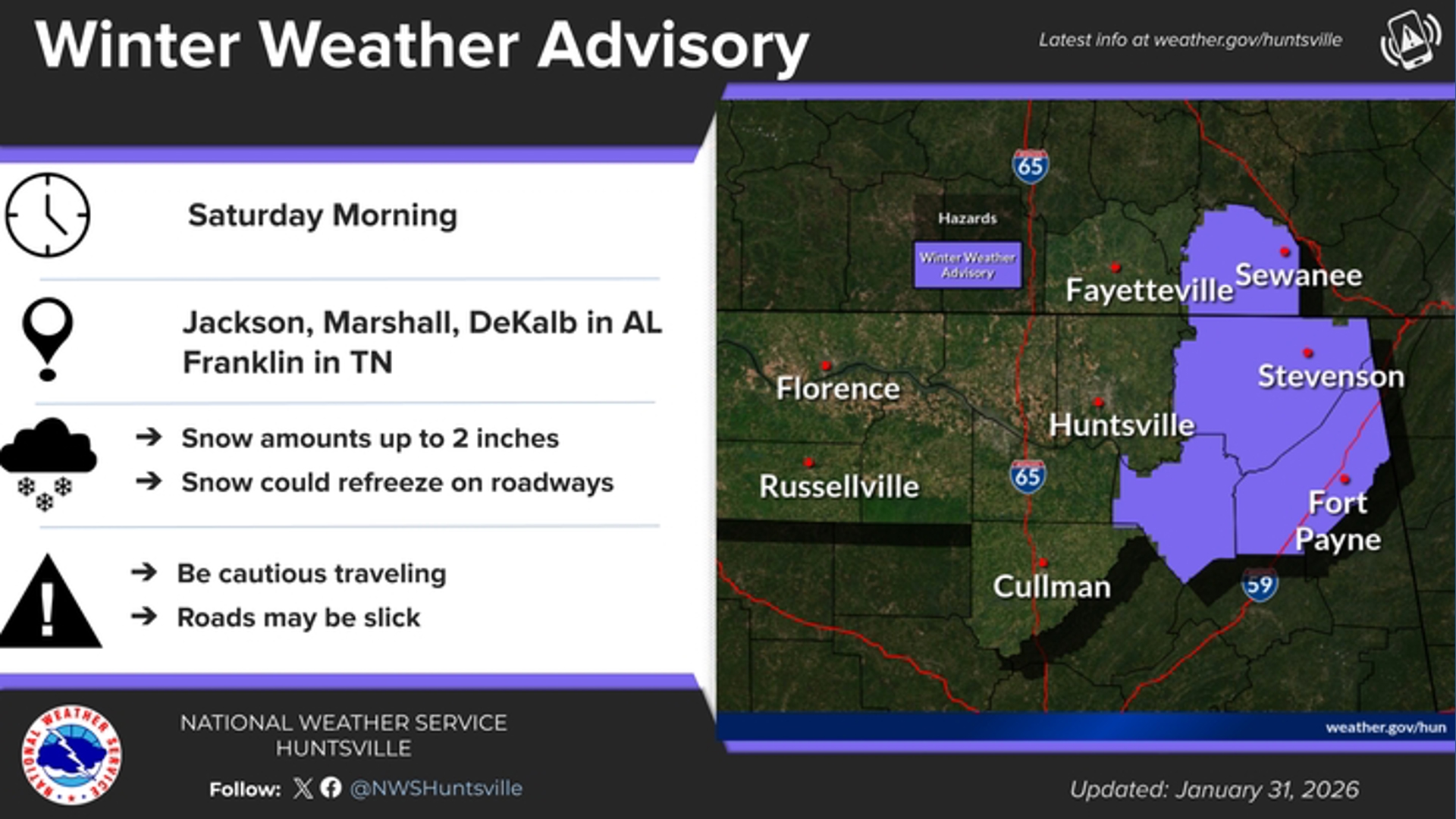 Snow blankets Jackson County: Authorities urge caution amid slick roads ...