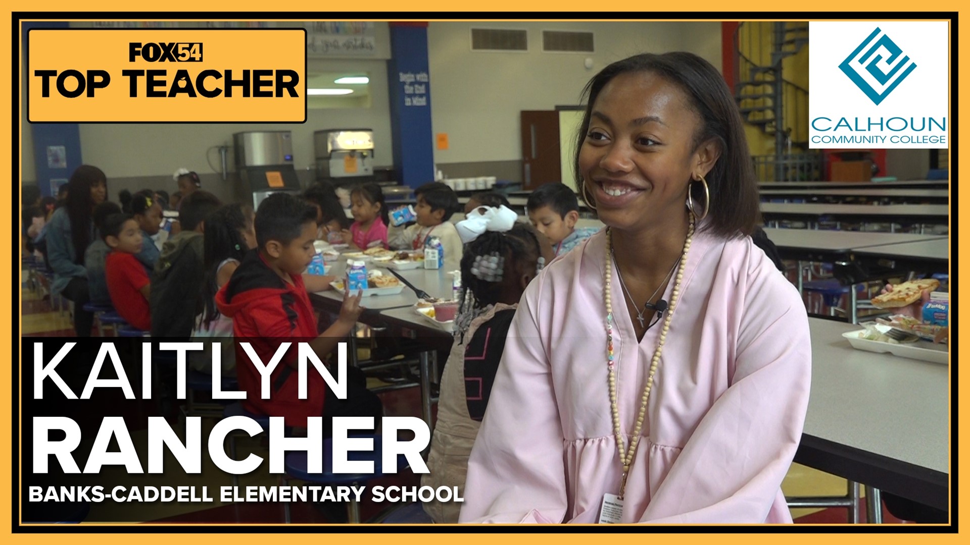 This week's Top Teacher is kindergarten teacher Kaitlyn Rancher.