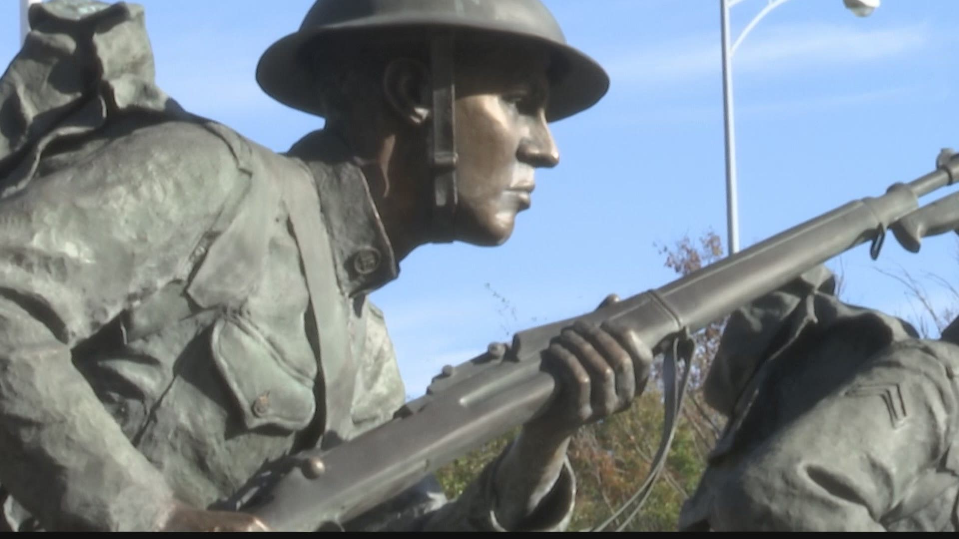 Veterans Memorial Park clean up on Halloween.