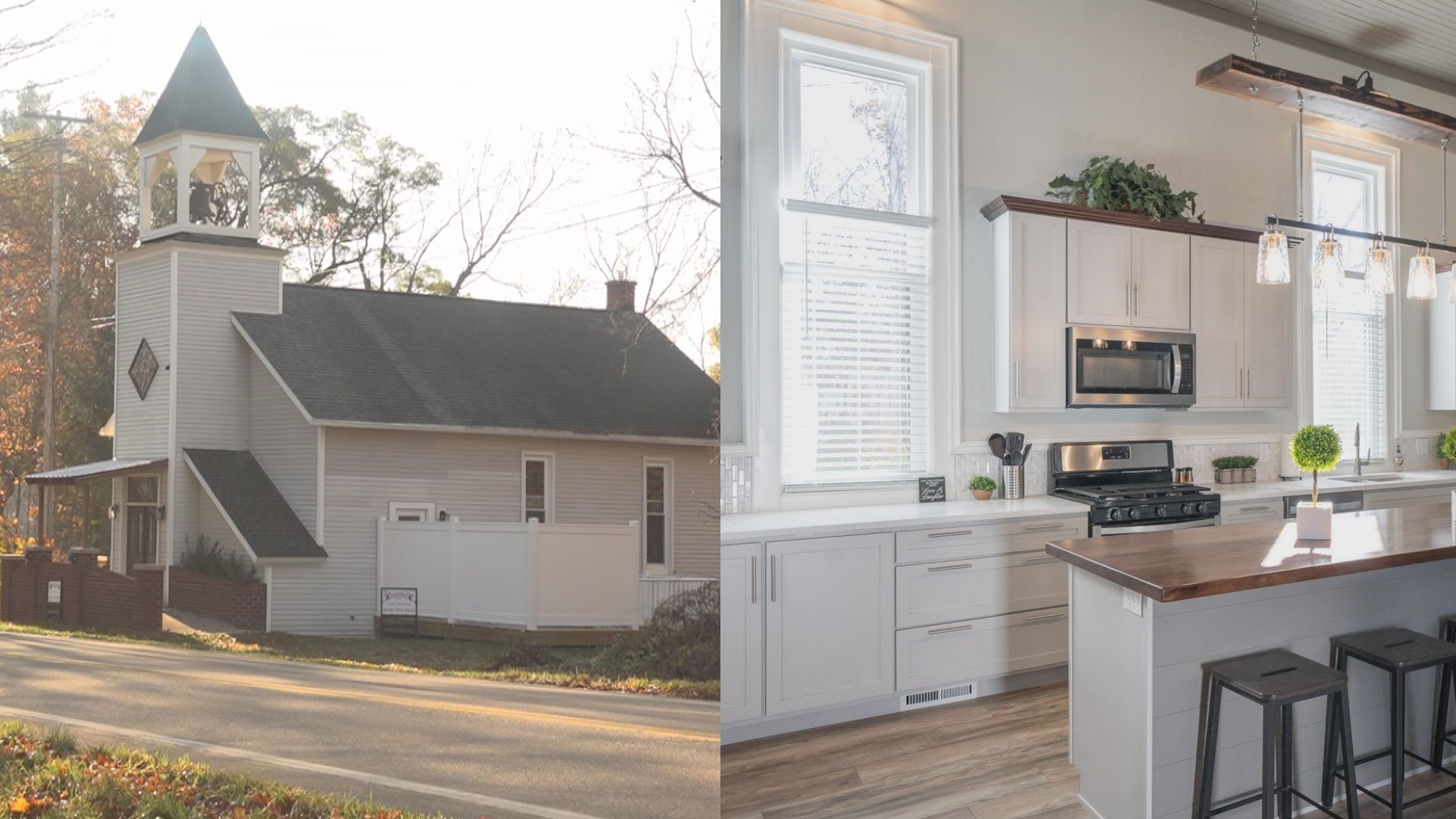 A more than century-old church has been given new life after it was remodeled into a contemporary, move-in ready home.