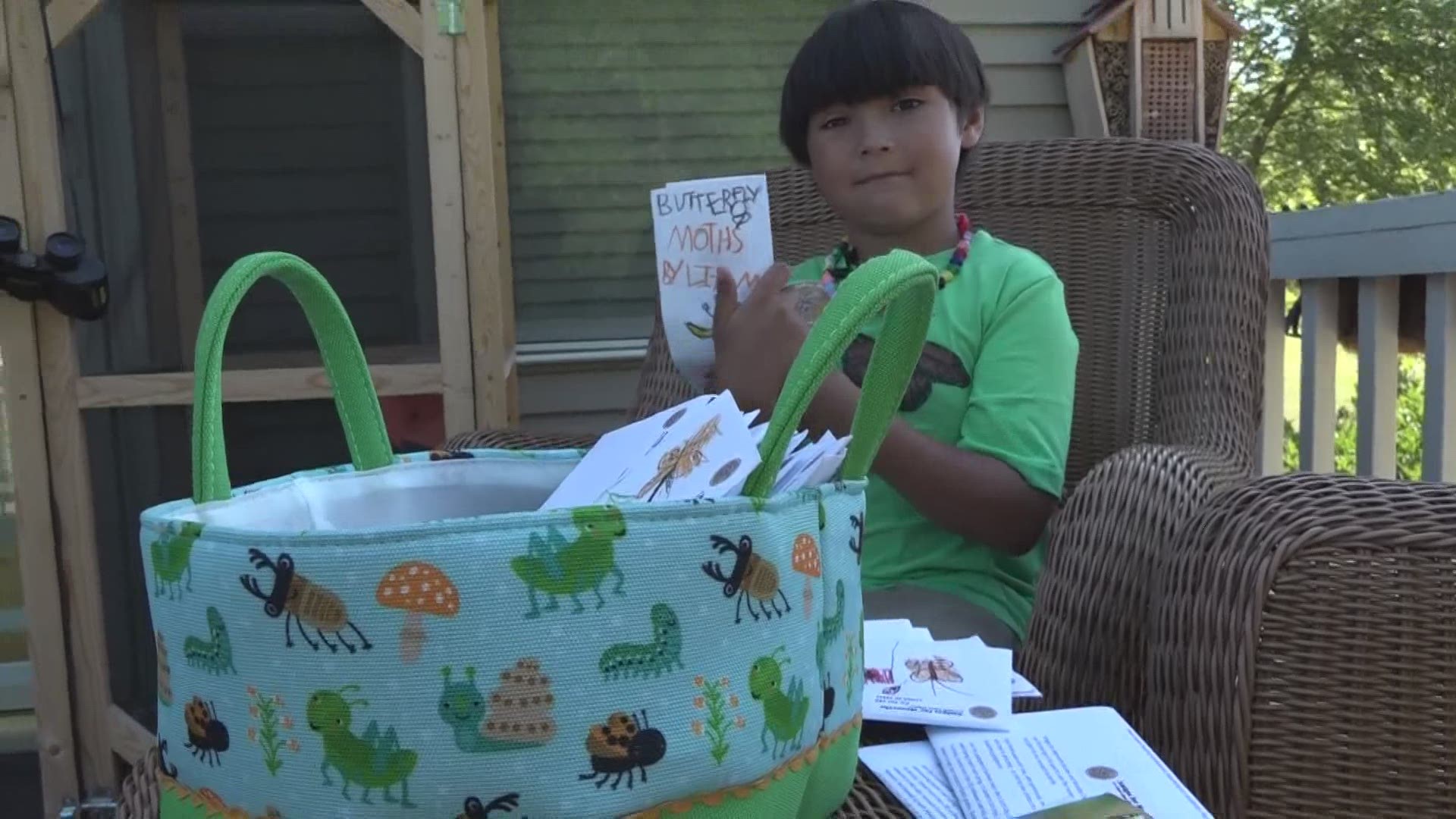 The 6-year-old is trying to save monarch butterflies one seed packet at a time.