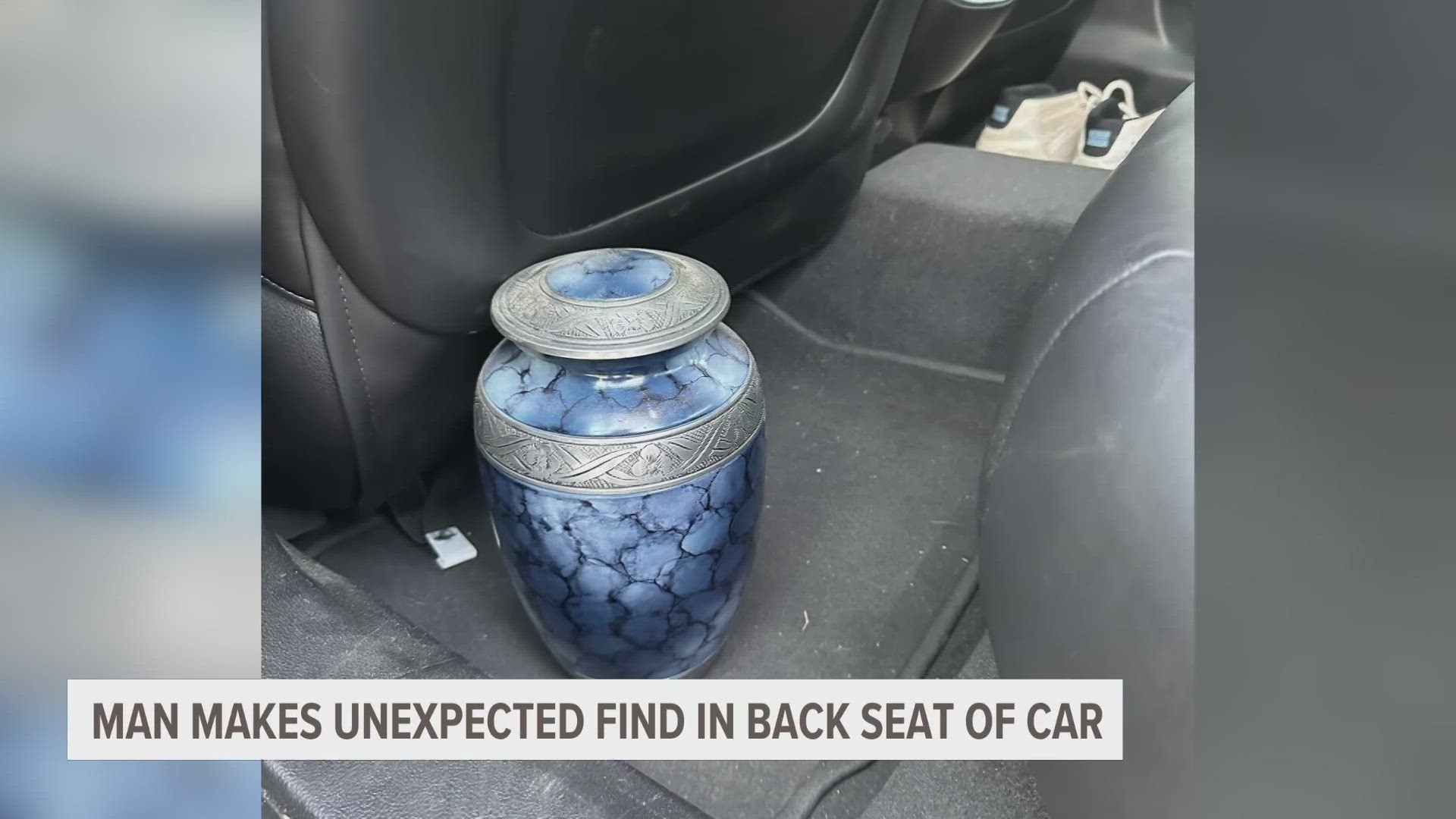 A Kalamazoo man made an unusual discovery in the back of his car this week.