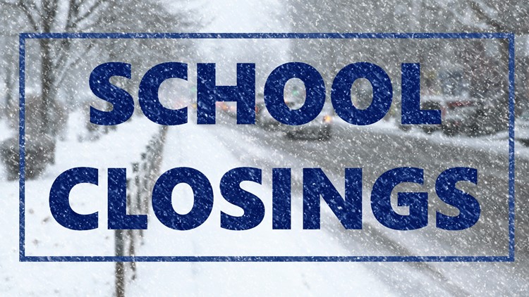 LIST: School closings across East Tennessee on Monday