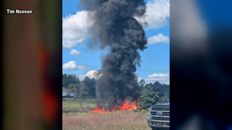 'It rattled our entire house' | Witnesses detail F-16 crash in rural Michigan